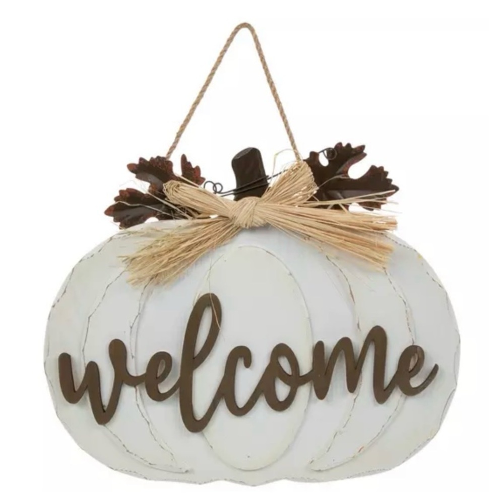 Welcome Pumpkin Wood Wall Decor!